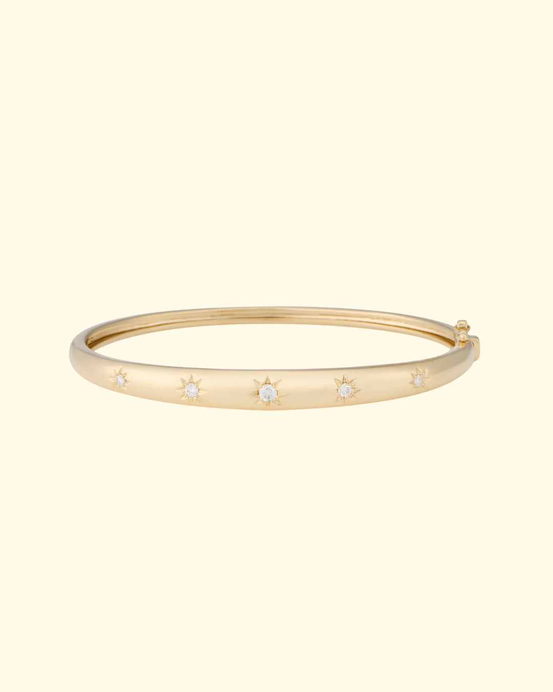 Celeste Dome Bangle | 14k Yellow Gold - ONLINE ONLY