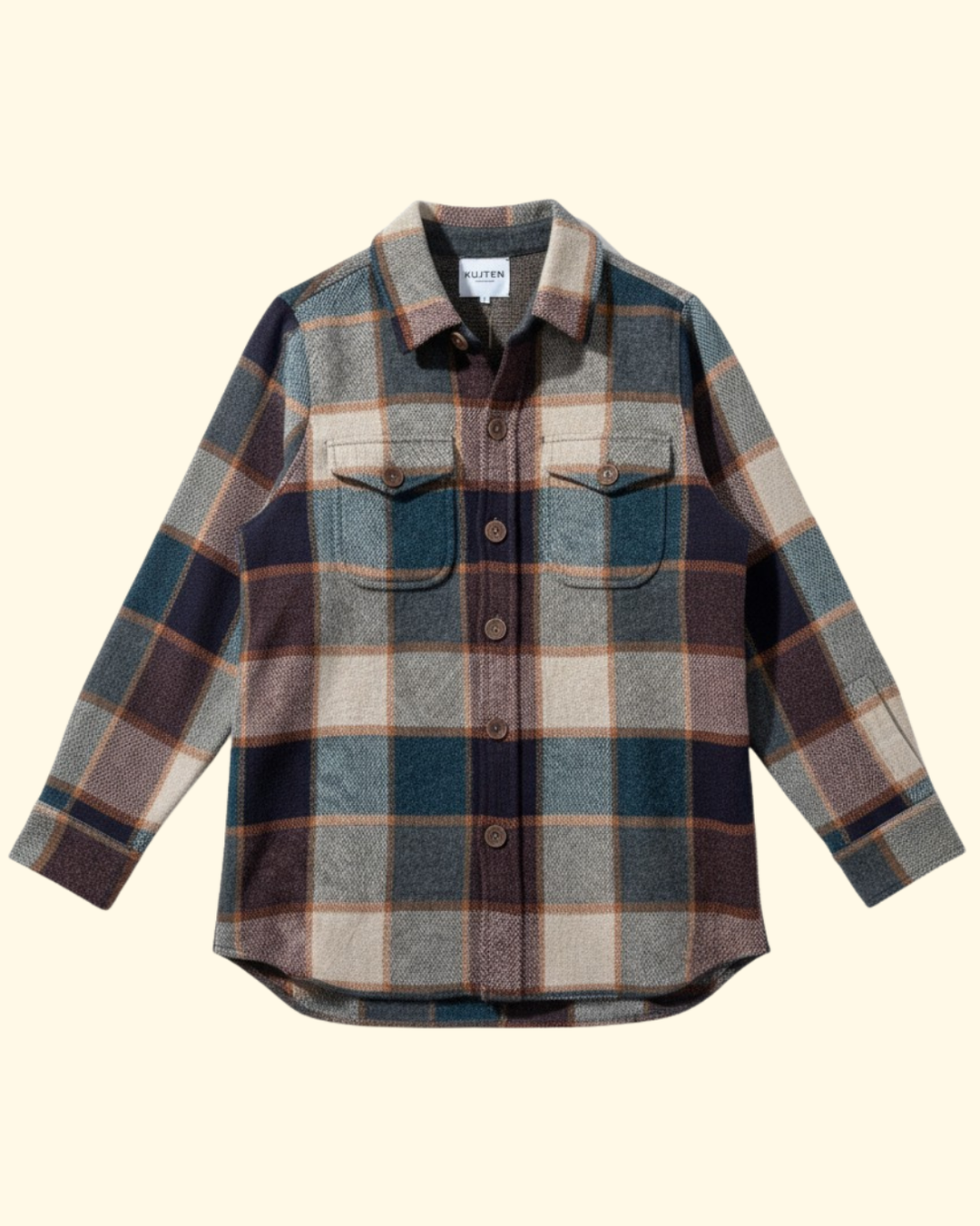 Tabitha Shirt | Light Camel Plaid