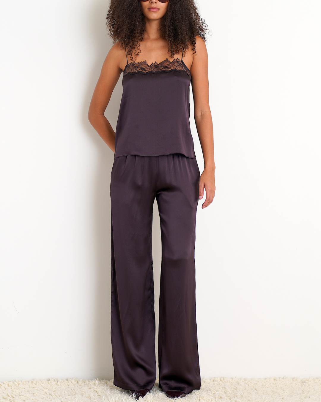 Brynn High Rise Wide Leg Pant | Oak Tree