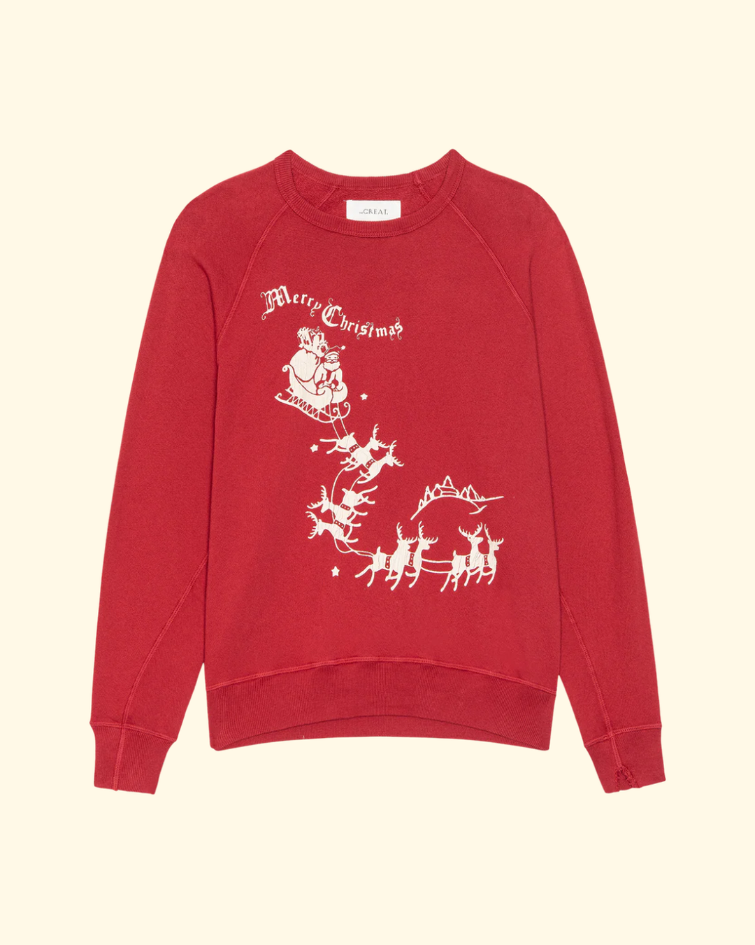 The College Sweatshirt W/ Sleigh | True Red