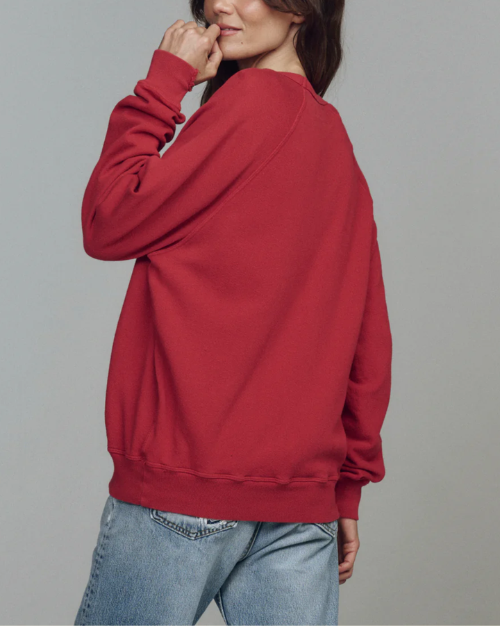 The College Sweatshirt W/ Sleigh | True Red