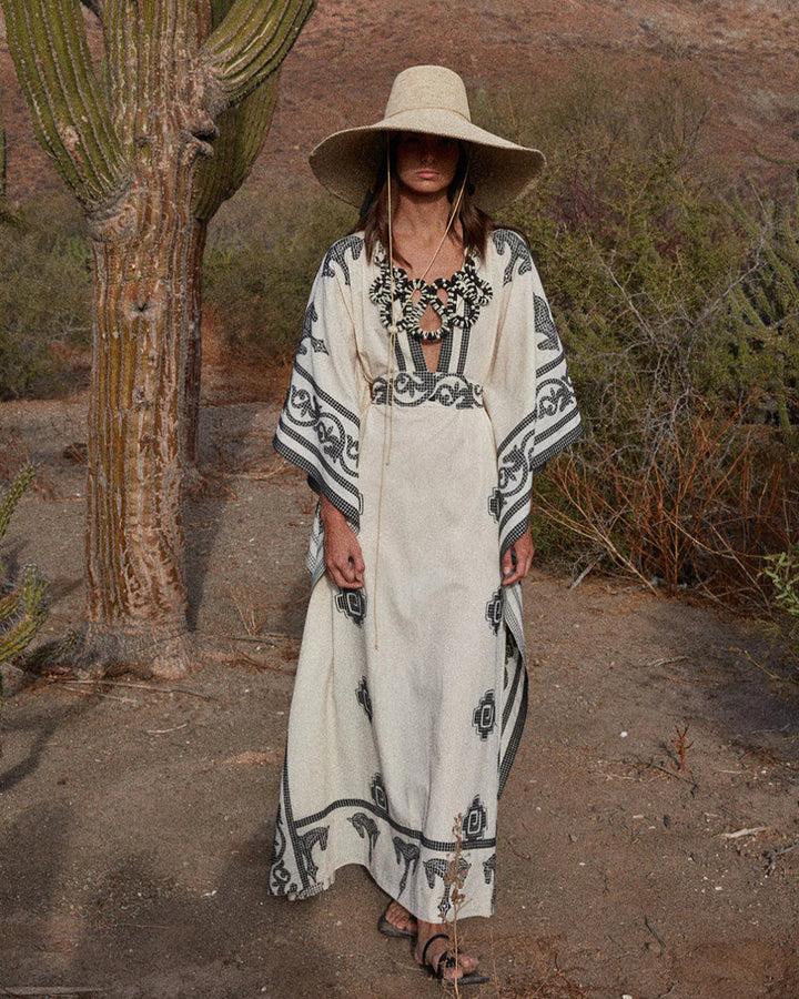 Boating Tunic Dress | Ecru/Black