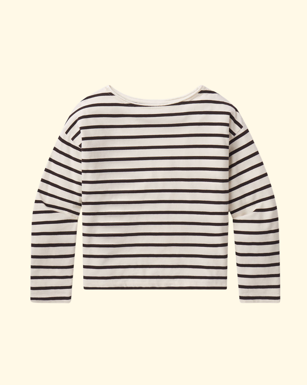 Boat Neck L/S | Chocolate Stripe