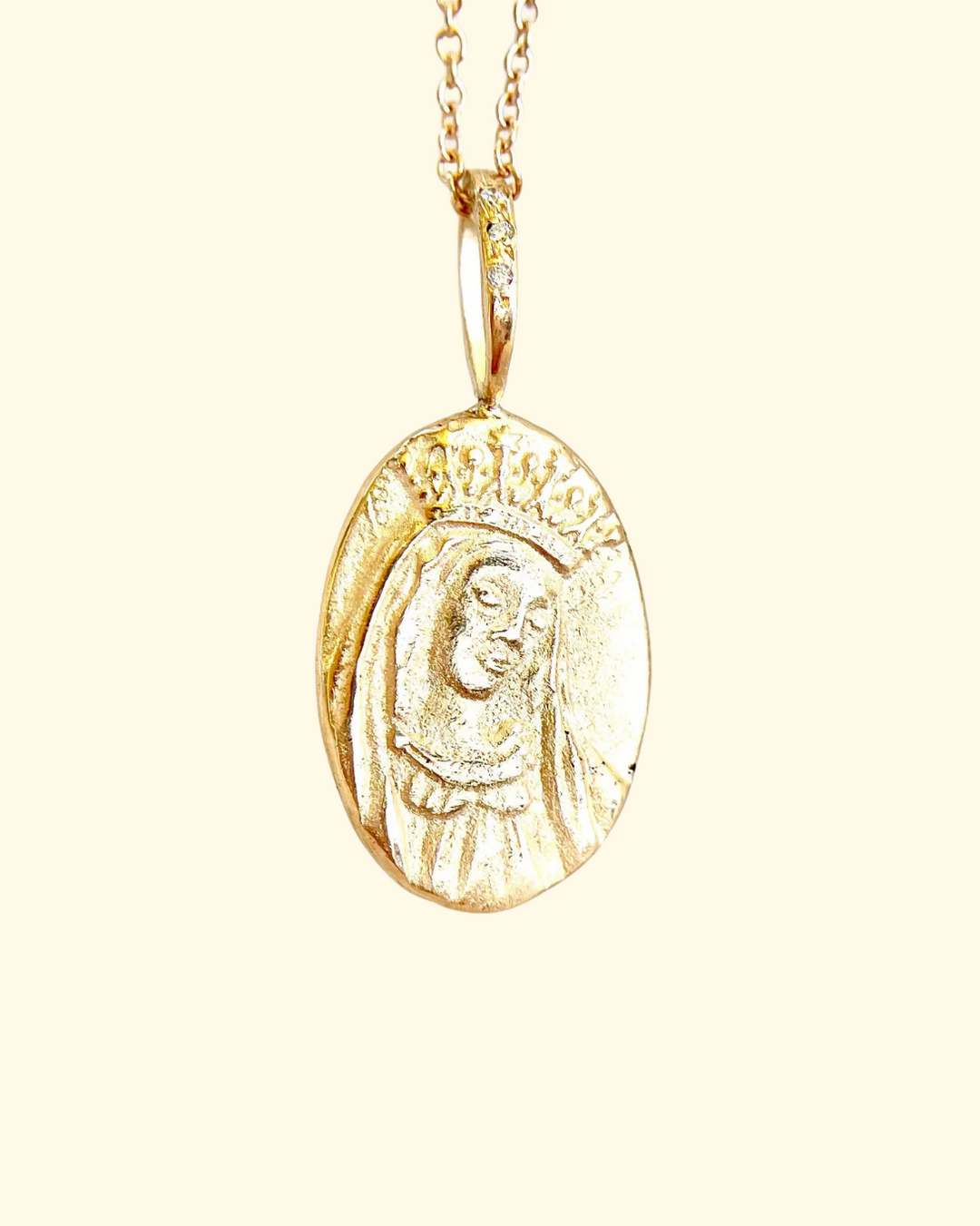 Mary Artifact Necklace | 14k Gold