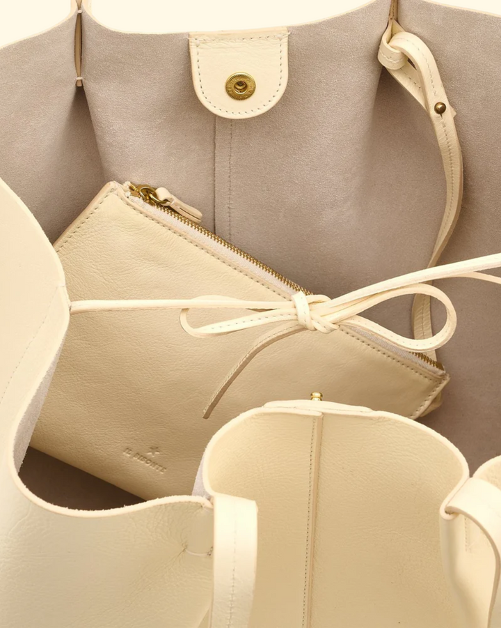 Nina Tote Bag | Bianco Latte