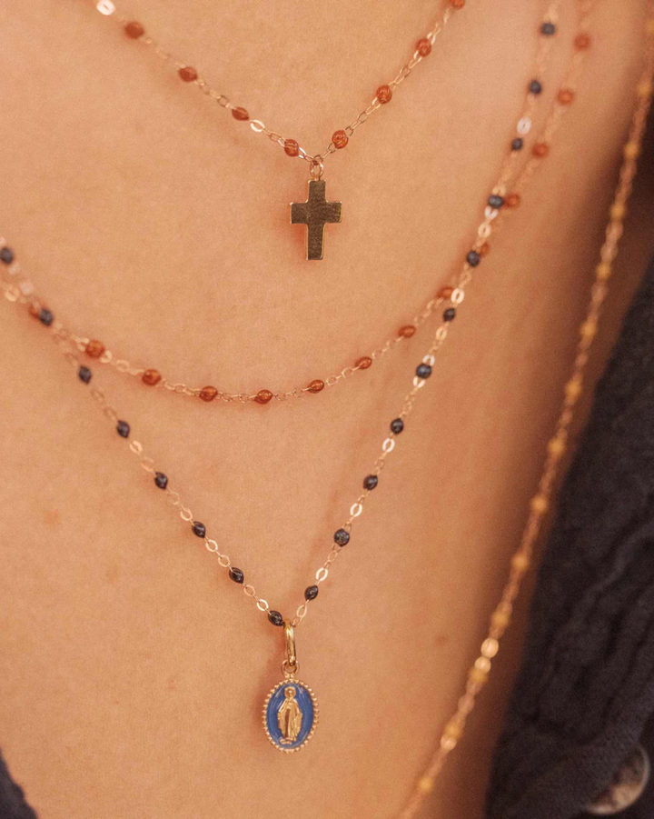 Resin Madone Pendant | Lapis