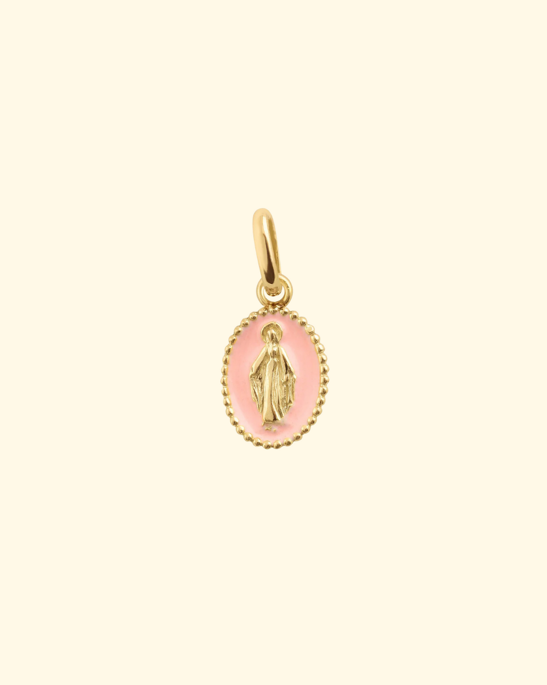 Resin Madone Pendant | Baby Pink