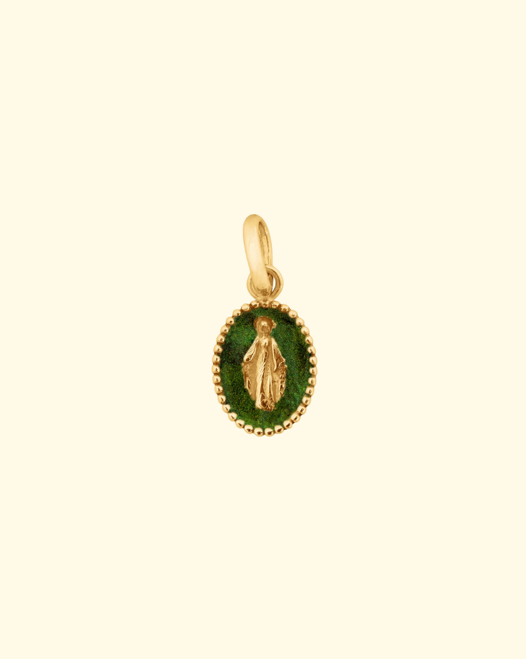 Resin Madone Pendant | Emerald