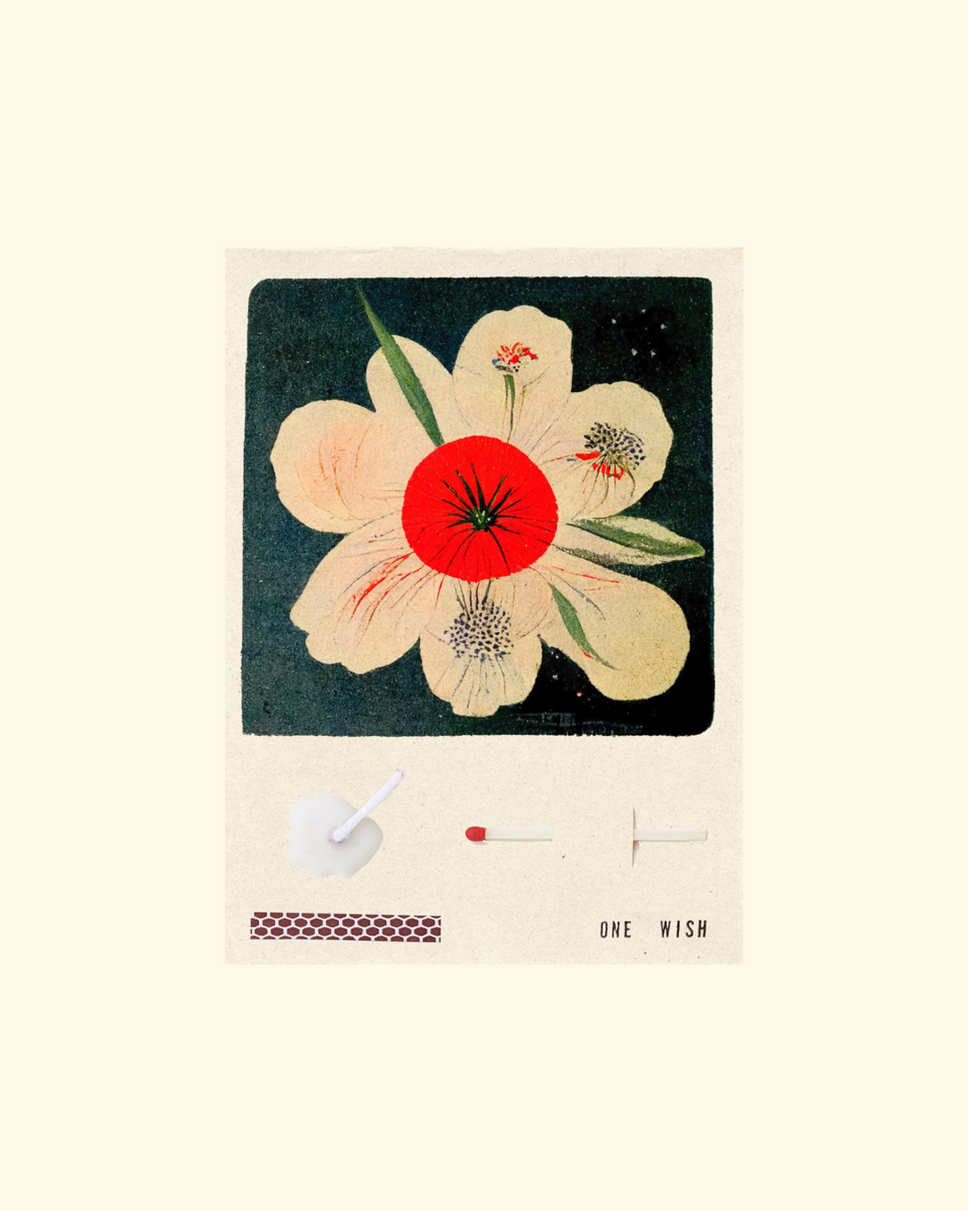Wish Card | White Flower