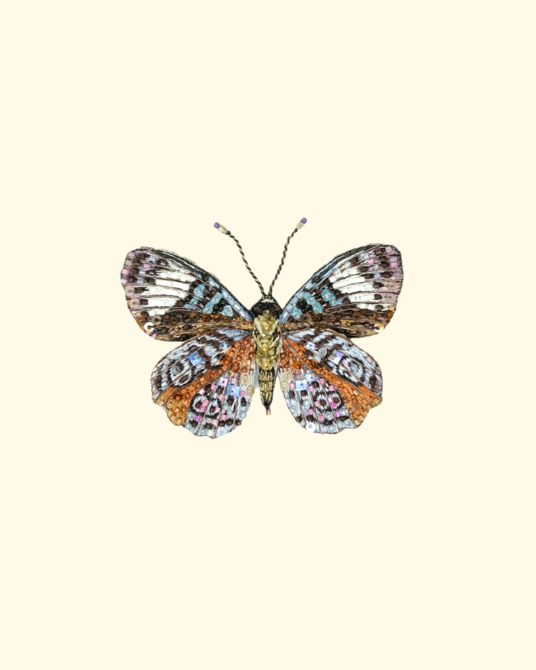 Glorious Purplewing Butterfly Brooch