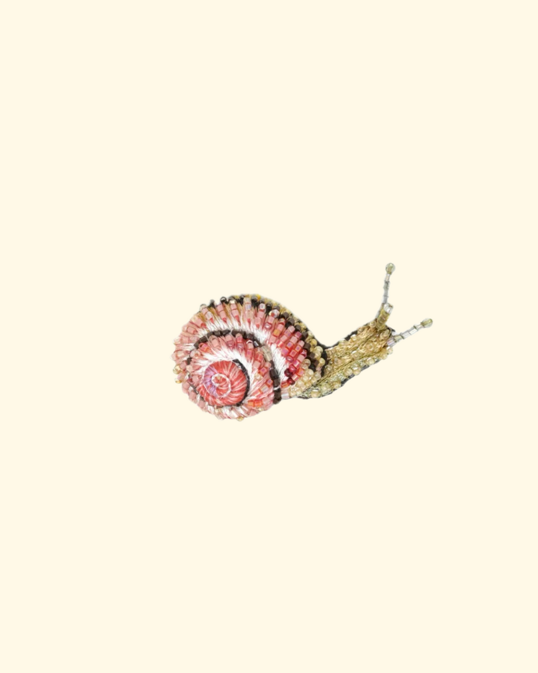 Blinking Snail Brooch