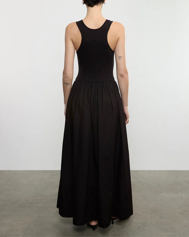 Cotton Resort Tank Dress | Black