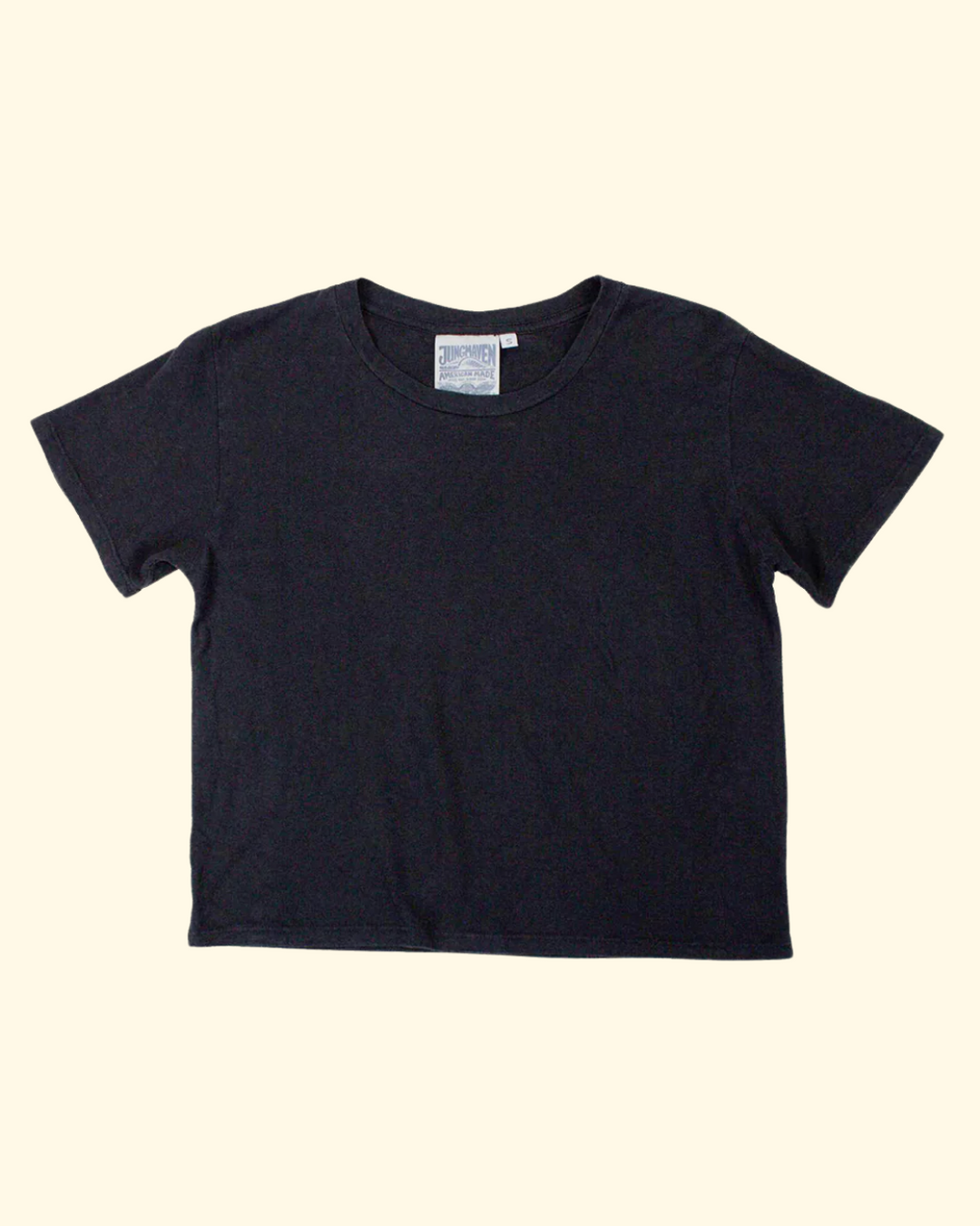 Cropped Lorel Tee | Black