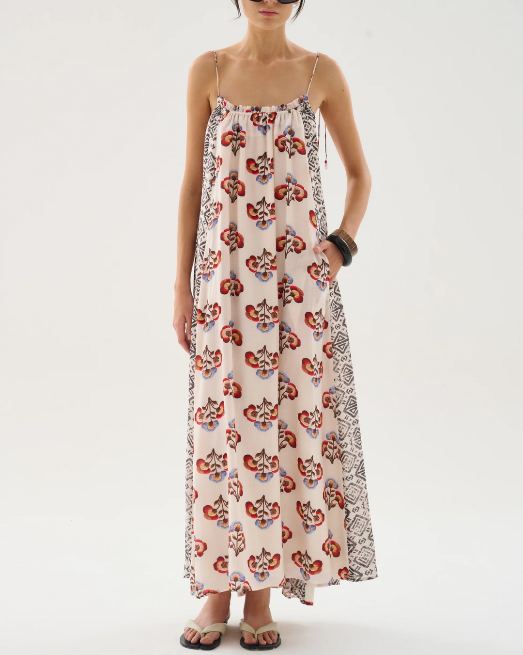 Caballito Calendula Midi Dress | Ecru