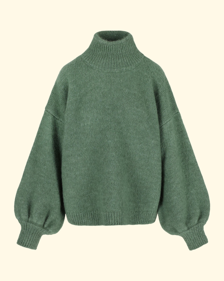 Naomi Mock Neck | Sage Green