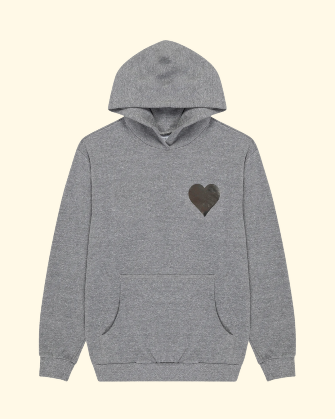 Heart Hoodie | Heather Grey