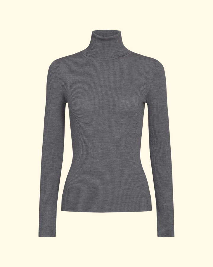Knit Turtleneck | Dark Charcoal