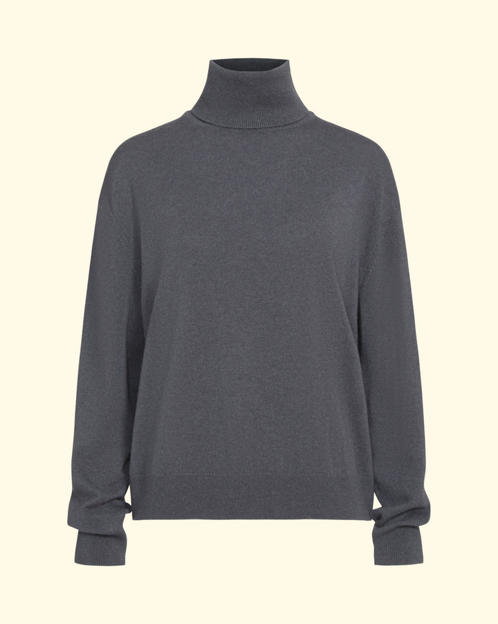 Easy T Neck | Flat Charcoal