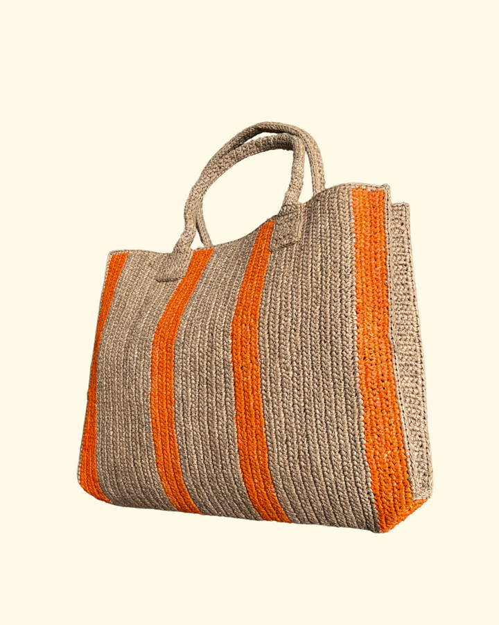 Weekender Bag | Orange & Sand