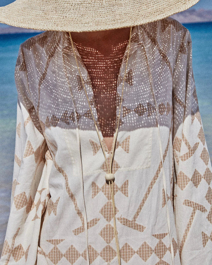 Savannah Tunic Dress | Ecru Sand