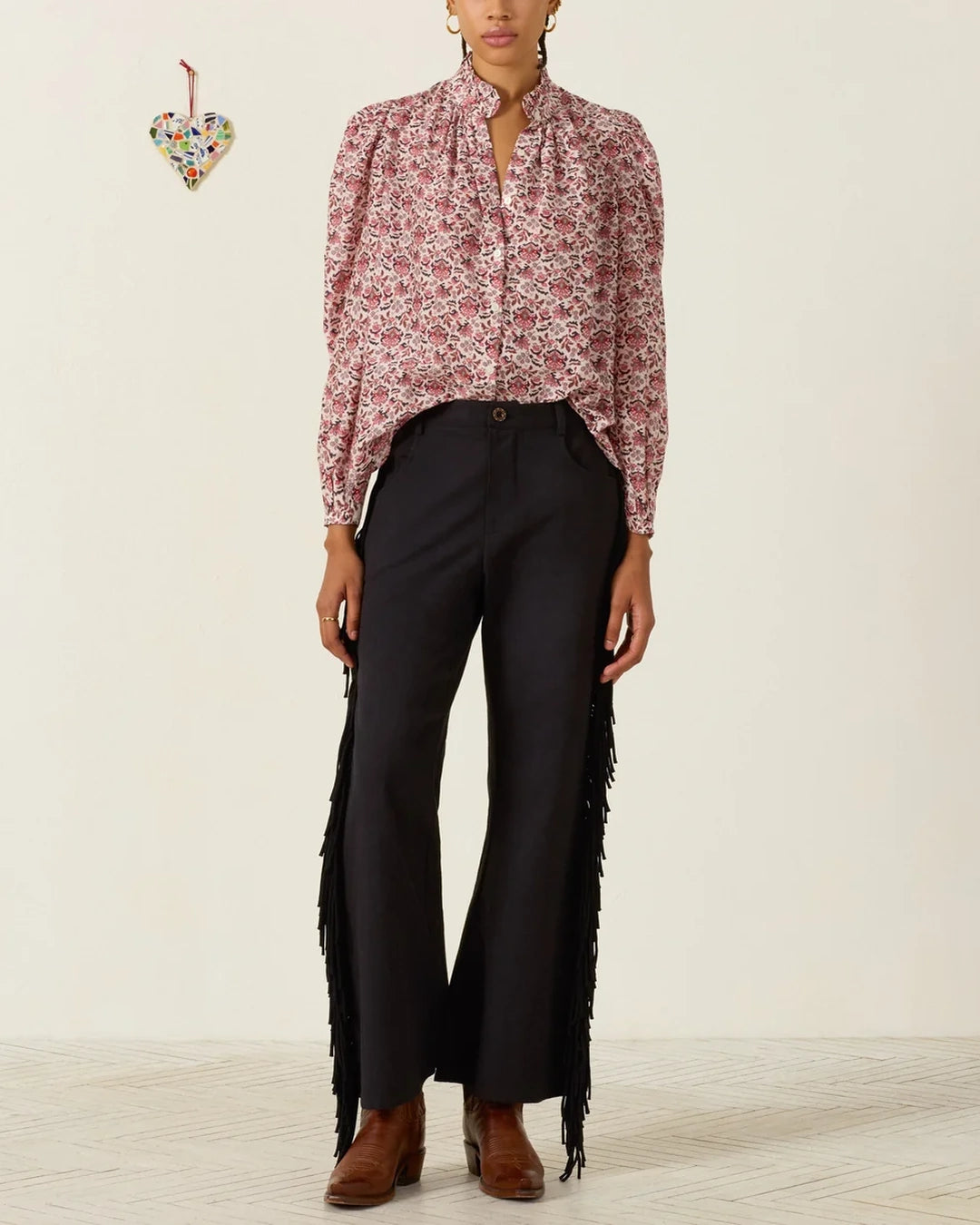 Annabel Horizon Kilim Shirt | Off-White