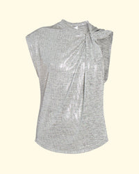 Naylor Top | Grey/Silver