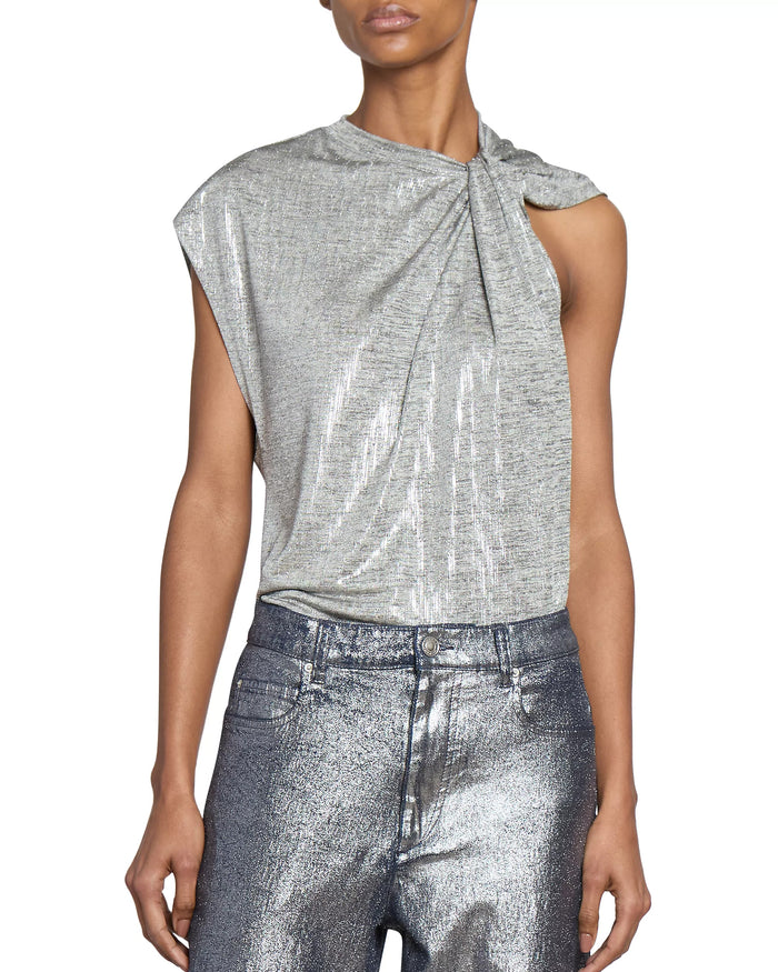 Naylor Top | Grey/Silver