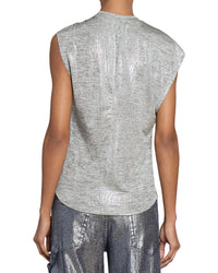 Naylor Top | Grey/Silver