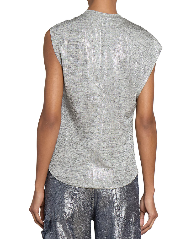 Naylor Top | Grey/Silver