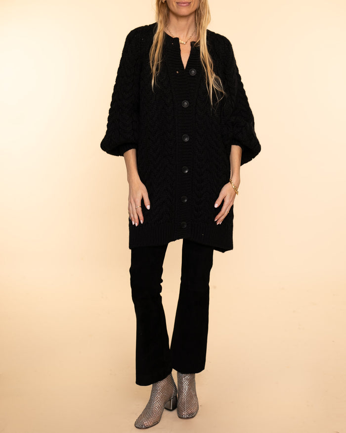 Bill Cable Maxi Jacket | Black