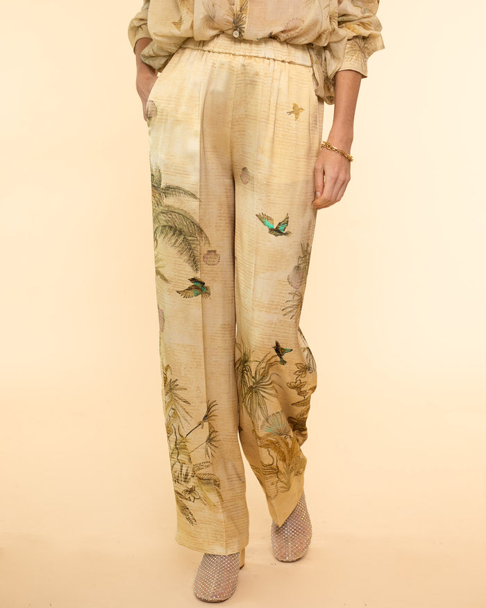 Envers Satin Elasticated Pants | Oro