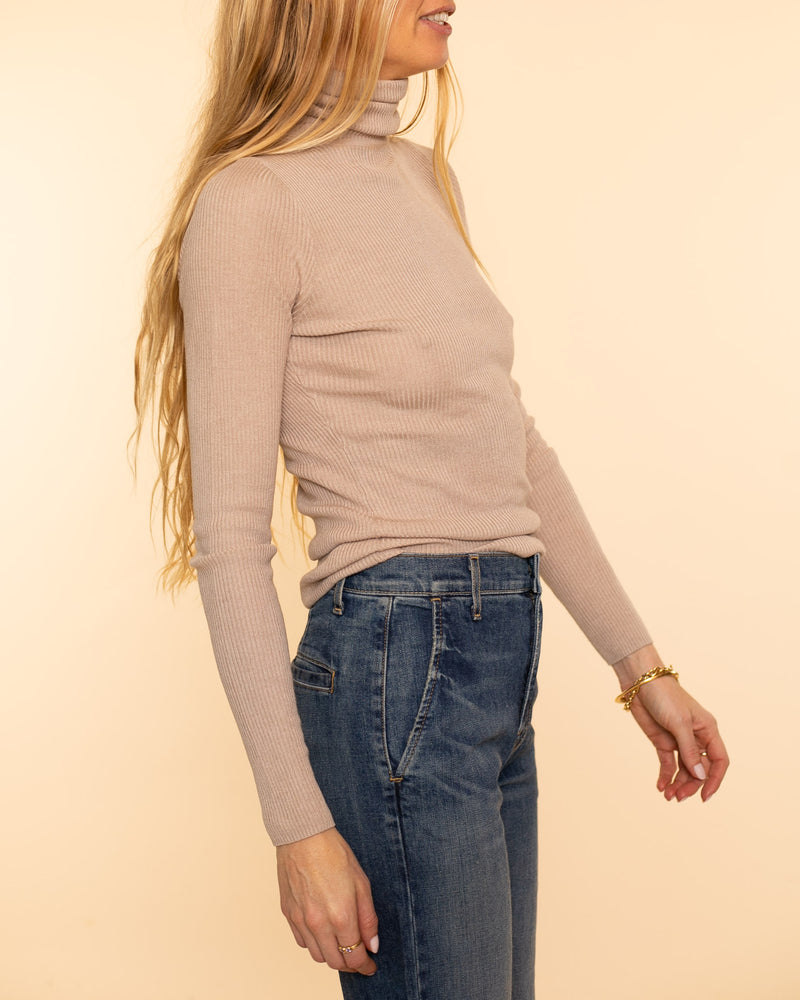 Silk Sweater Turtleneck | Jute