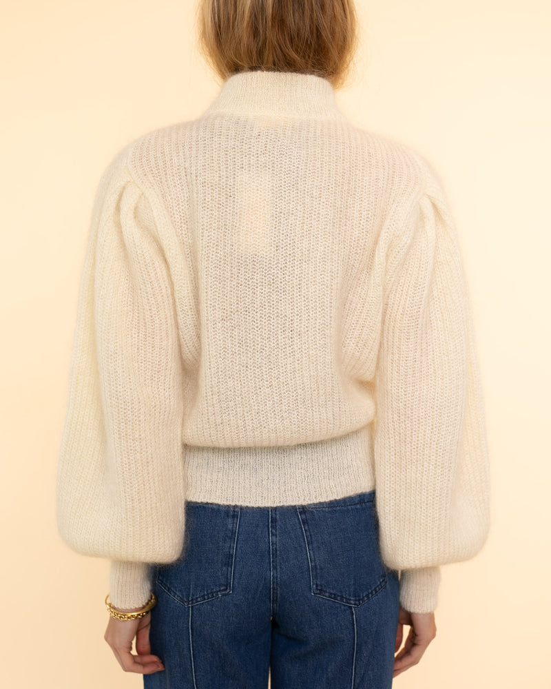 Leandra Knit Cardigan | White