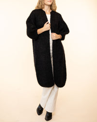 Mohair Big Coat | Black