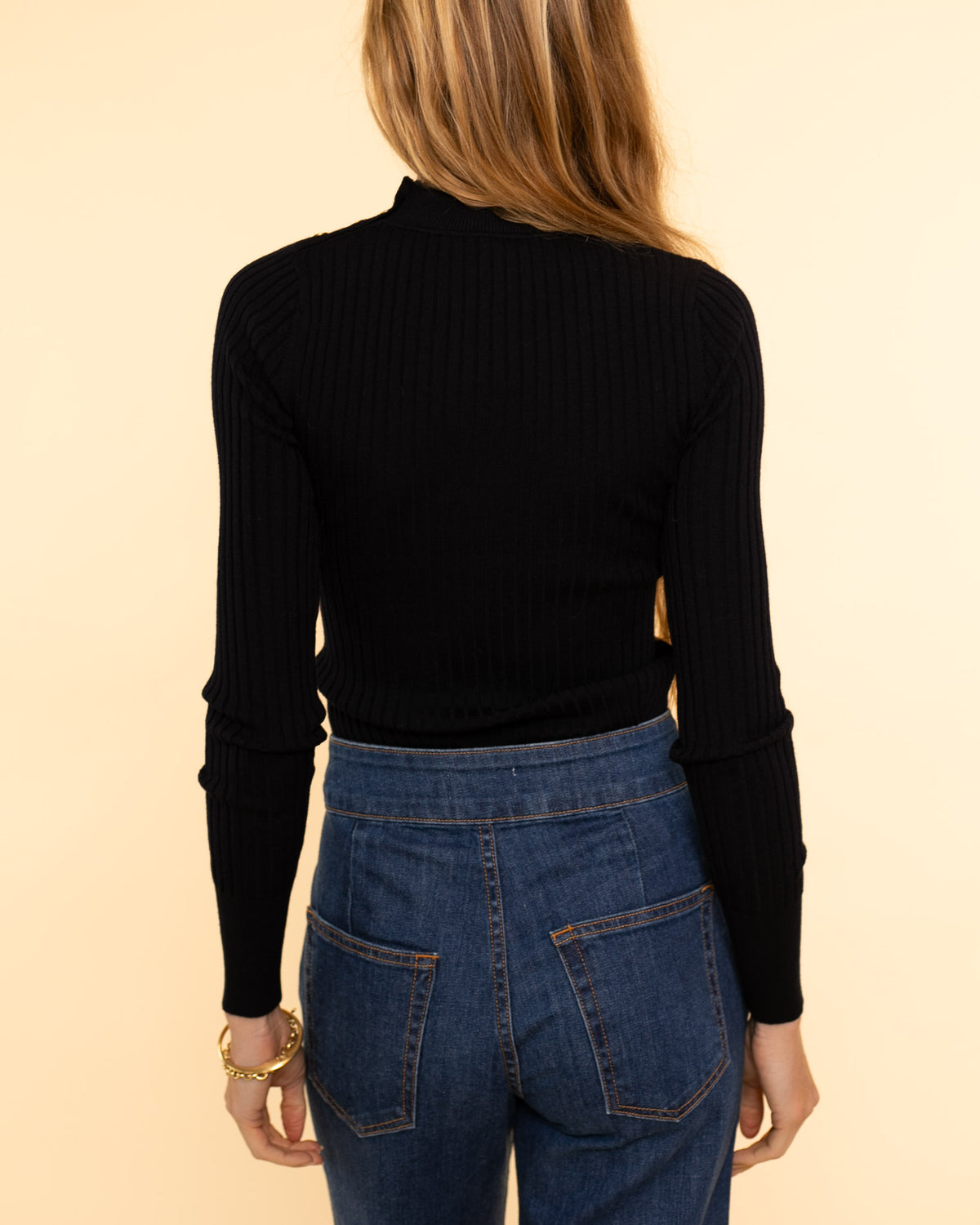 Ribbed Superfine Merinos Turtleneck Sweater | Notte