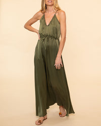 Claude V-Neck Maxi Dress | Olive