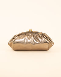 Leather Clutch | Metallic Bronze