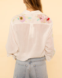 Heaven Embroidery Cotton Voile Shirt | Garden