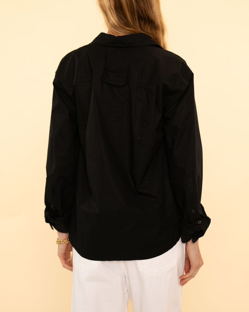 Kayla Shrunken Shirt | Black