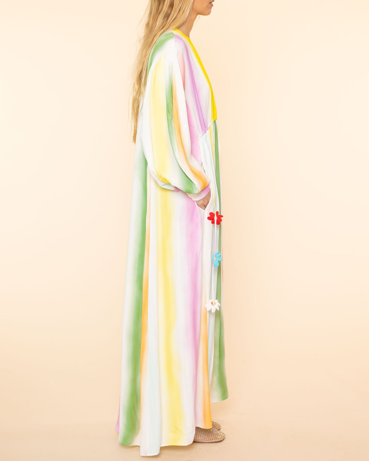 Ombre Stripe Long Sleeve Dress | Multi