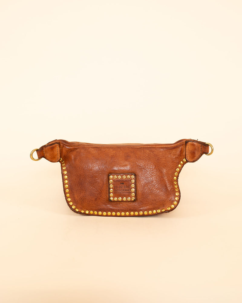Studded Waist Bag | Cognac