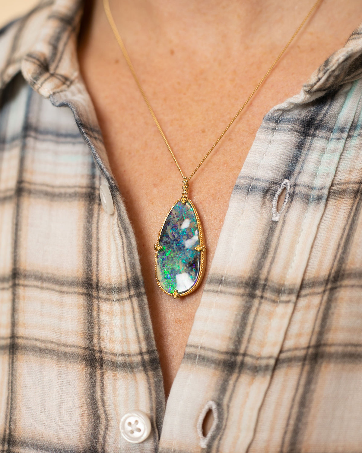 Boulder Opal Necklace | N-3111