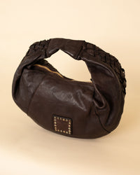 Woven Shoulder Bag | Brown