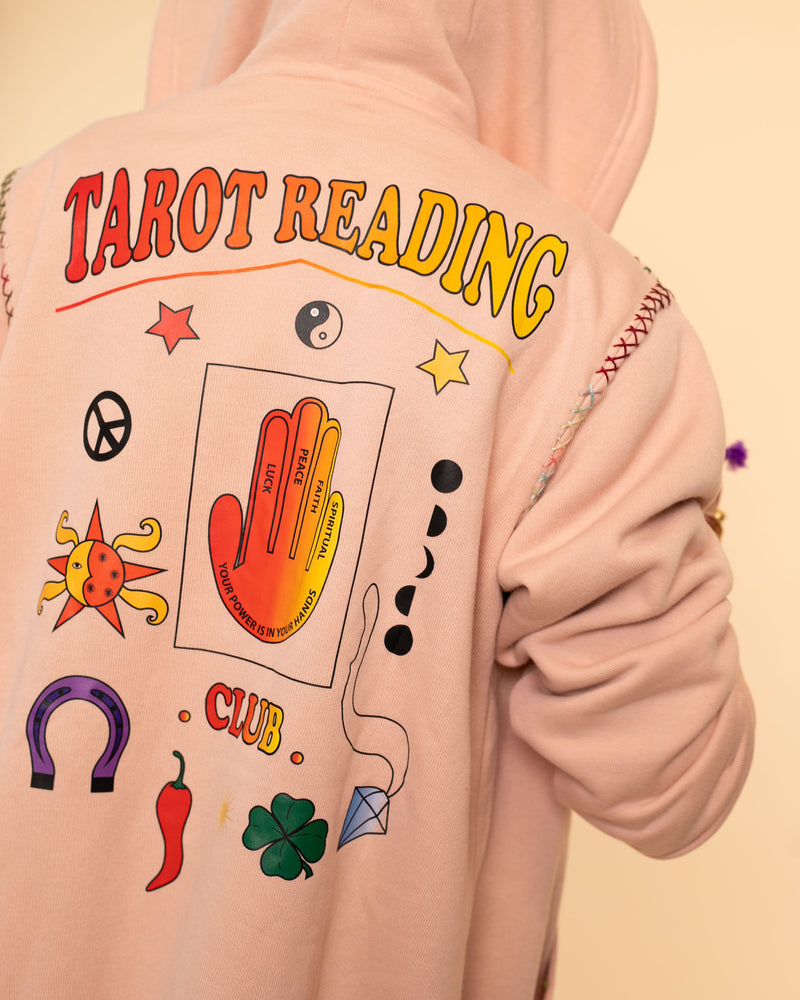 Tarot Hoodie Sweatshirt | Peach