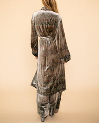 Kanpur Dressing Gown | Silver Multi