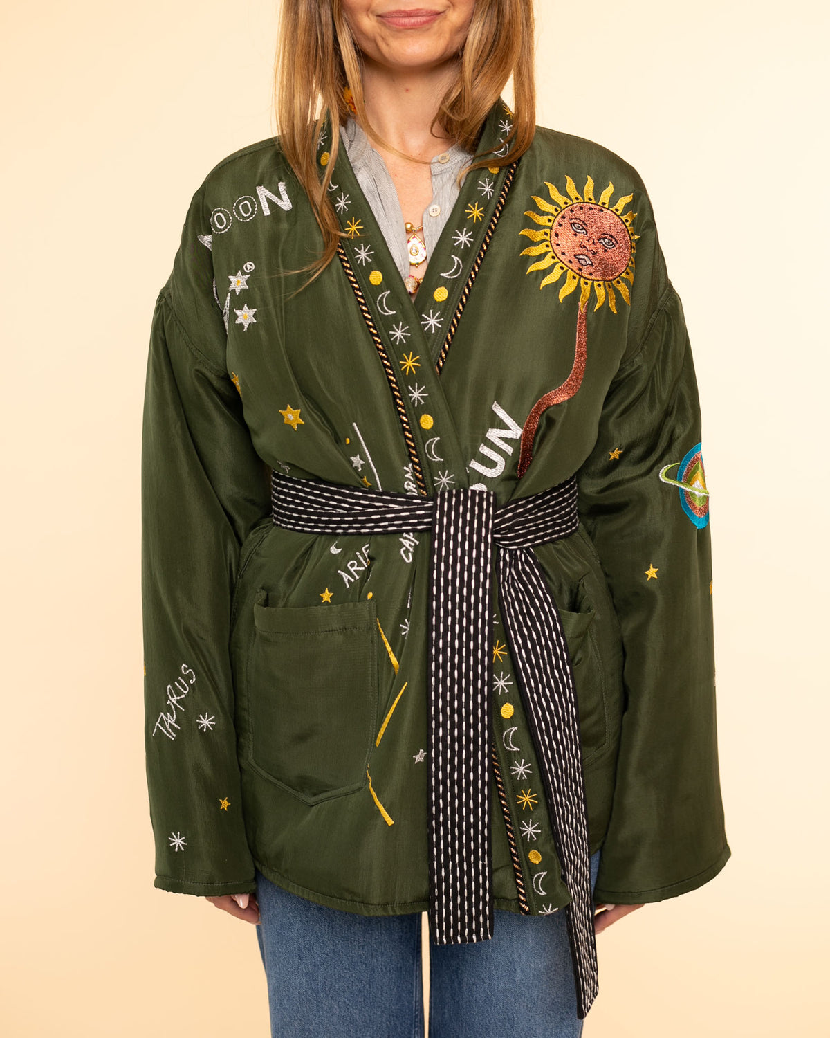 Karma Silk Kimono | Green