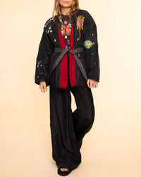 Karma Silk Kimono | Navy