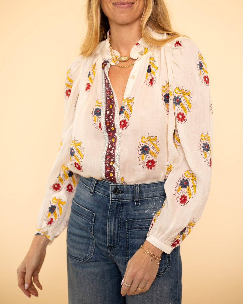 Annabel Fireflower Shirt | Ivory