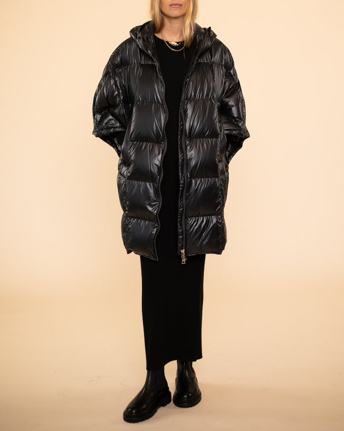 Quilted Cape | Nero