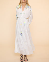 Eden Embroidery Voile Dress | Puro
